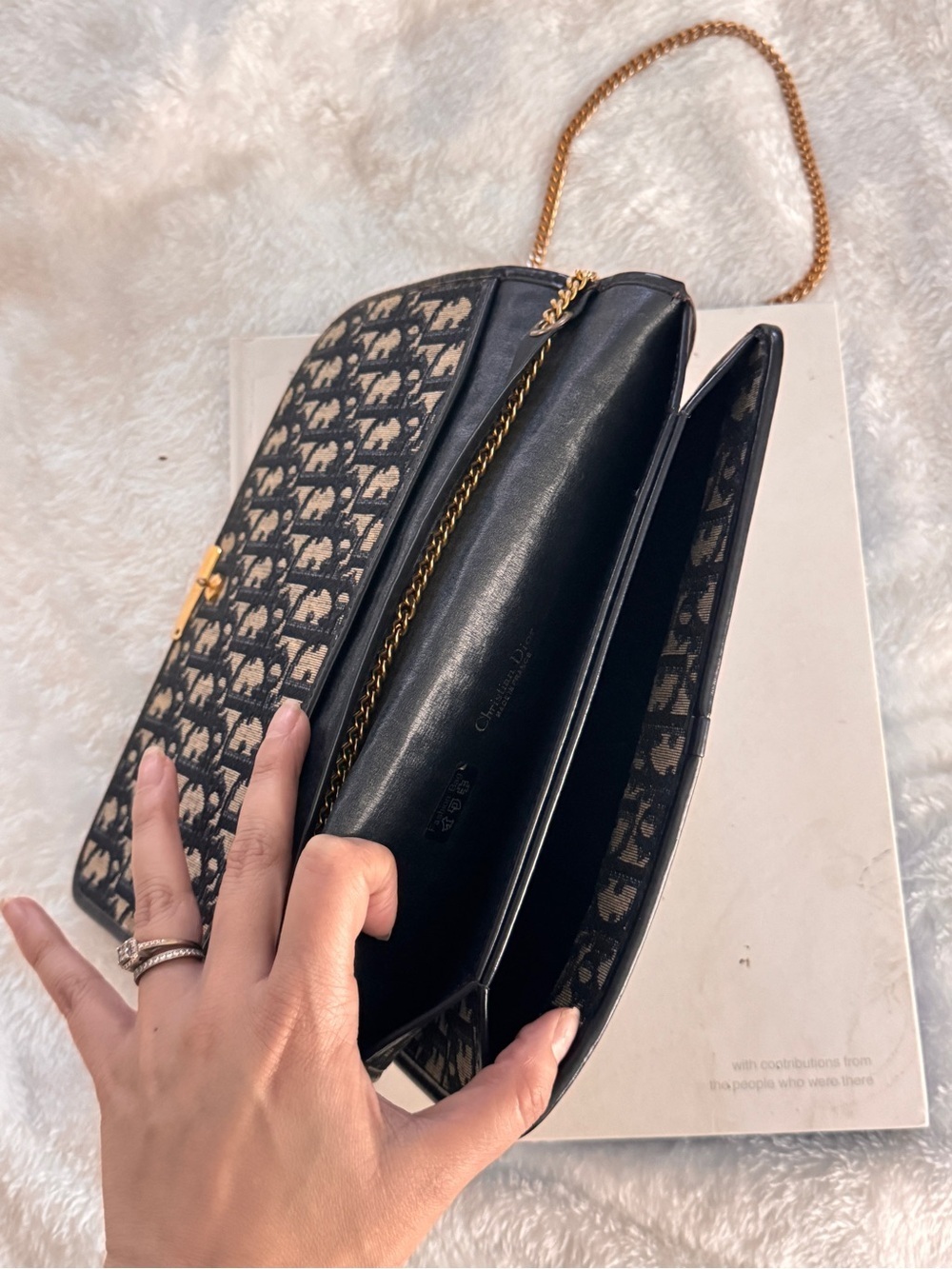 Authentic Christian Dior Trotter Chain Shoulder Bag - Picture 6 of 14